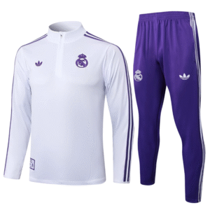 Chándal 2025/26 Cremallera Media – Real Madrid