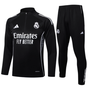 Chándal 2025/26 Cremallera Media – Real Madrid