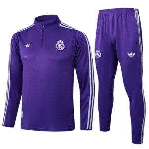 Chándal 2025/26 Cremallera Media – Real Madrid